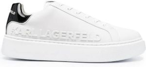 Karl Lagerfeld Maxi Kup logo-debossed sneakers White