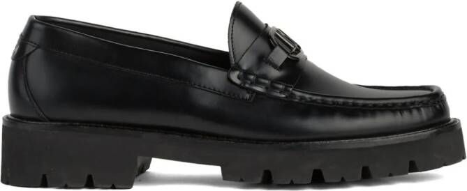 Karl Lagerfeld Mokassino leather loafers Black