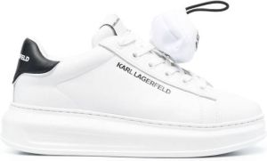 Karl Lagerfeld oversized leather low-top sneakers White