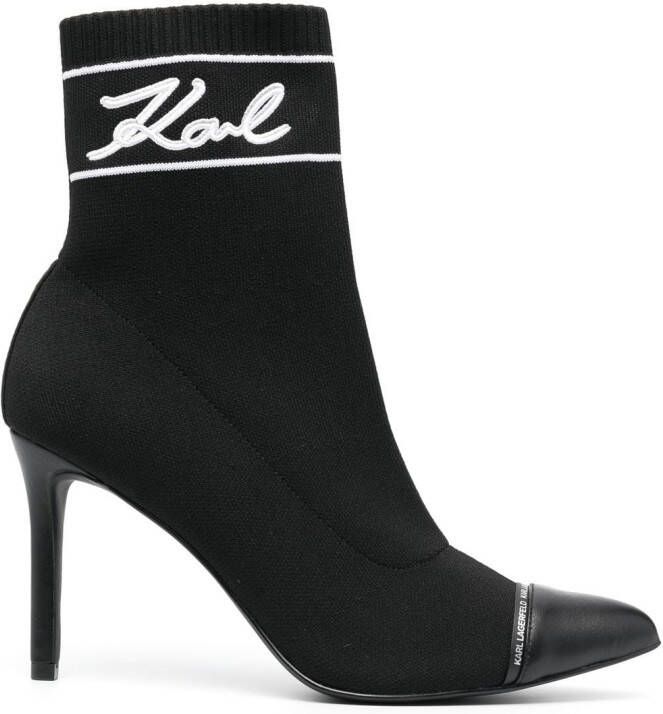 Karl Lagerfeld Pandara Signia sock boots Black