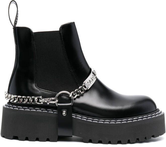 Karl Lagerfeld Patrol II K-chain boots Black