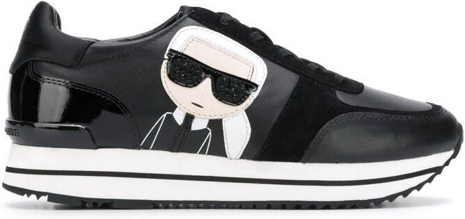 Karl Lagerfeld platform sneakers Black