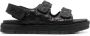 Karl Lagerfeld quilted slingback-strap leather sandals Black - Thumbnail 1