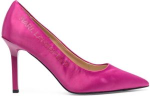 Karl Lagerfeld Sarabande 105mm logo pumps Pink