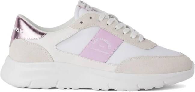 Karl Lagerfeld Maison Band leather sneakers White