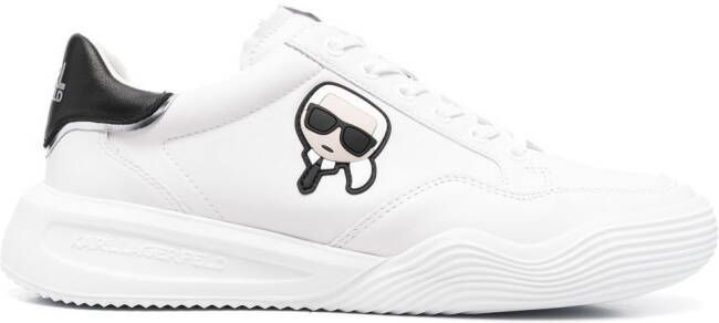 Karl Lagerfeld side logo-patch detail sneakers White