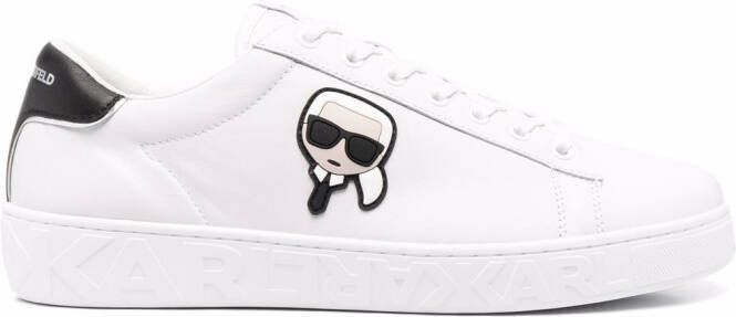 Karl Lagerfeld side logo-patch sneakers White