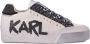 Karl Lagerfeld Skool Max Karl Graffiti leather trainers Neutrals - Thumbnail 1
