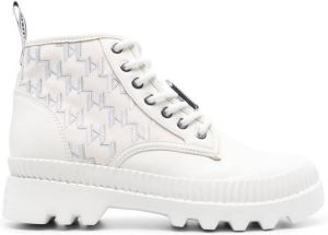 Karl Lagerfeld Trekka Ii mono Mix Hiker boots White