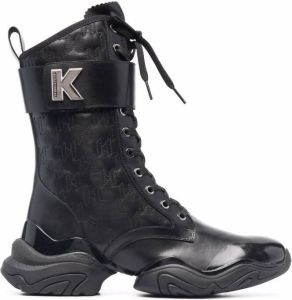 Karl Lagerfeld Troupe derby boots Black