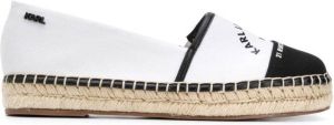 Karl Lagerfeld two-tone espadrilles White