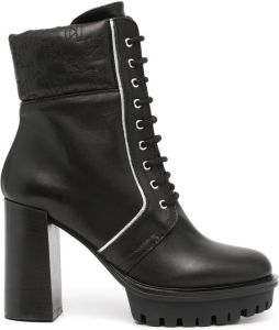 Karl Lagerfeld Voyage IV lace-up boots Black