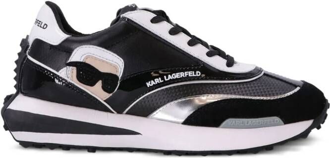 Karl Lagerfeld Zone Karl leather low-top sneakers Black