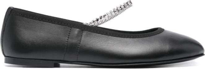 Kate Cate Juliette leather ballerina shoes Black