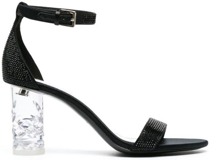 Kate Spade 90mm transparent block-heel sandals Black