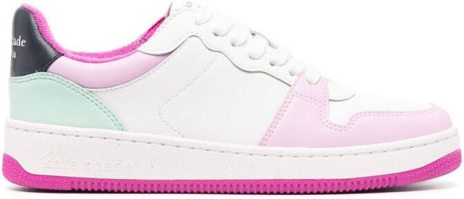 Kate Spade leather panelled low-top sneakers White