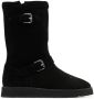 Kenzo buckle-detail suede boots Black - Thumbnail 1