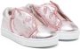 Kenzo Kids animal-patch slip-on sneakers Pink - Thumbnail 1