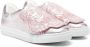 Kenzo Kids embroidered-tiger slip-on sneakers Pink - Thumbnail 1