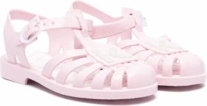 Kenzo Kids logo-charm jelly shoes Pink