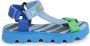 Kenzo Kids logo-print colour-block sandals Blue - Thumbnail 1