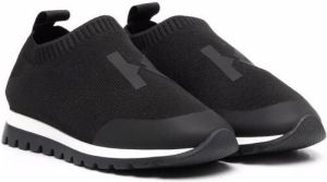 Kenzo Kids monogram-print sock sneakers Black