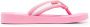 Kenzo logo-patch striped flip flops Pink - Thumbnail 1