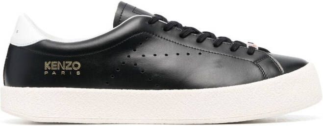 Kenzo swing lace-up leather sneakers Black