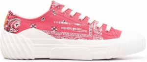 Kenzo Tiger-crest low-top sneakers Pink