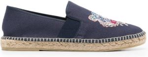 Kenzo Tiger embroidery espadrilles Blue