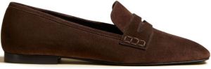 KHAITE Carlisle penny-slot loafers Brown