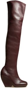 KHAITE Morgan 105 over-the-knee boots Red