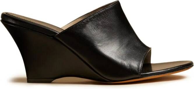 KHAITE The Marion 75mm leather sandals Black