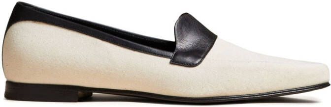 KHAITE The Pippen leather loafers White