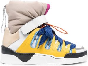 Khrisjoy Puff quilted high-top sneakers Yellow