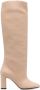 Kiton 95mm leather knee-high boots Neutrals - Thumbnail 1