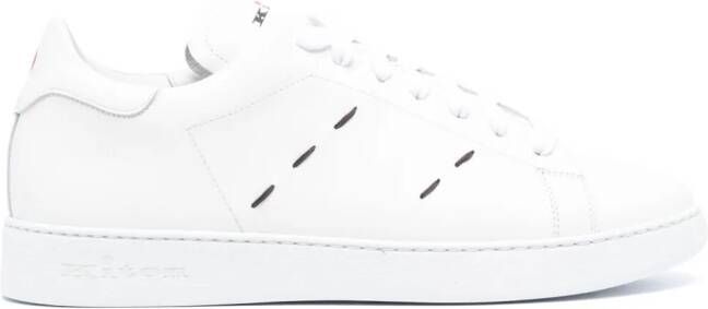 Kiton decorative-stitching sneakers White