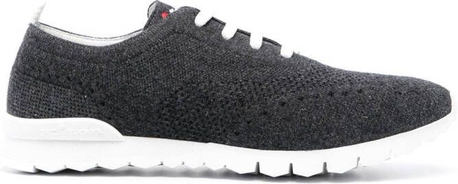 Kiton knitted low-top sneakers Grey