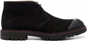 Kiton lace-up ankle boots Black