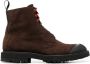 Kiton lace-up suede ankle boots Brown - Thumbnail 1