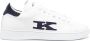 Kiton logo-embroidered leather sneakers White - Thumbnail 1