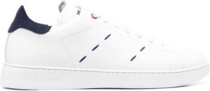 Kiton logo-print low-top sneakers White