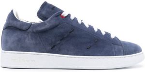 Kiton low-top suede sneakers Blue
