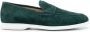 Kiton penny slot suede loafers Green - Thumbnail 1