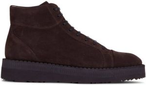 Kiton suede ankle boots Brown