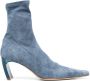 KNWLS Serpent 80mm leather boots Blue - Thumbnail 1