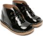 Konges Sløjd Chaton patent leather ankle boots Black - Thumbnail 1