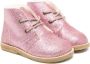 Konges Sløjd glitter-detail lace-up ankle boots Pink - Thumbnail 1