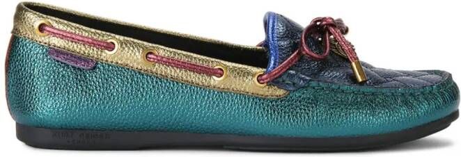Kurt Geiger London Eagle colour-block loafers Blue