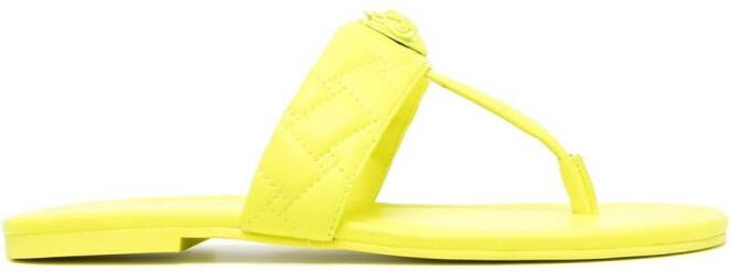 Kurt Geiger London Kensington T-bar sandals Yellow
